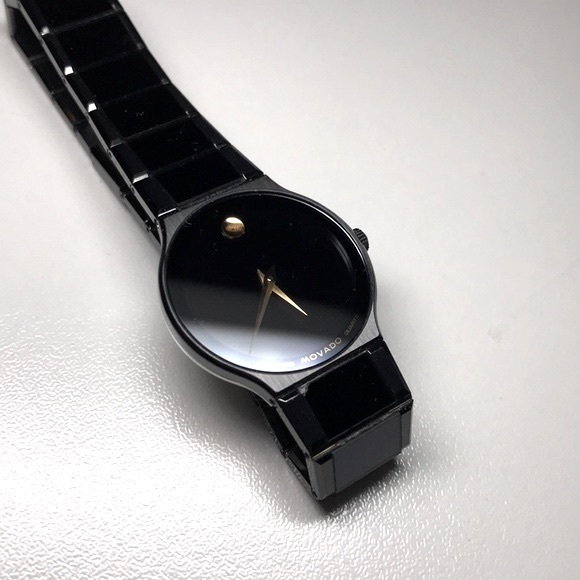 ⭐️HOST PICK⭐️ MOVADO Museum PVD Finished Stainless Steel Black Dial Watch - Picture 5 of 14